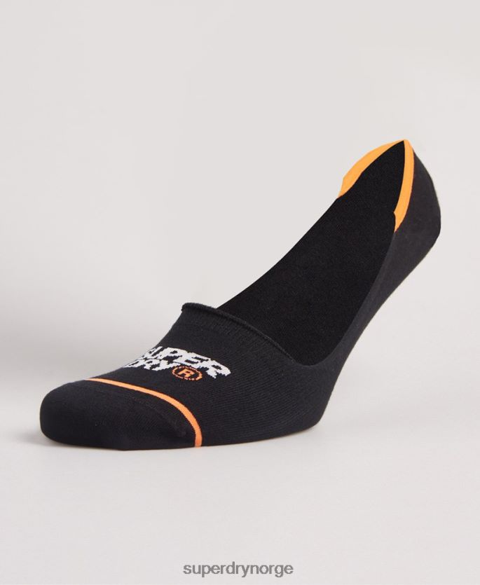 Superdry hvit tilbehør 86P46D1854 organisk bomull no show treningssokker menn