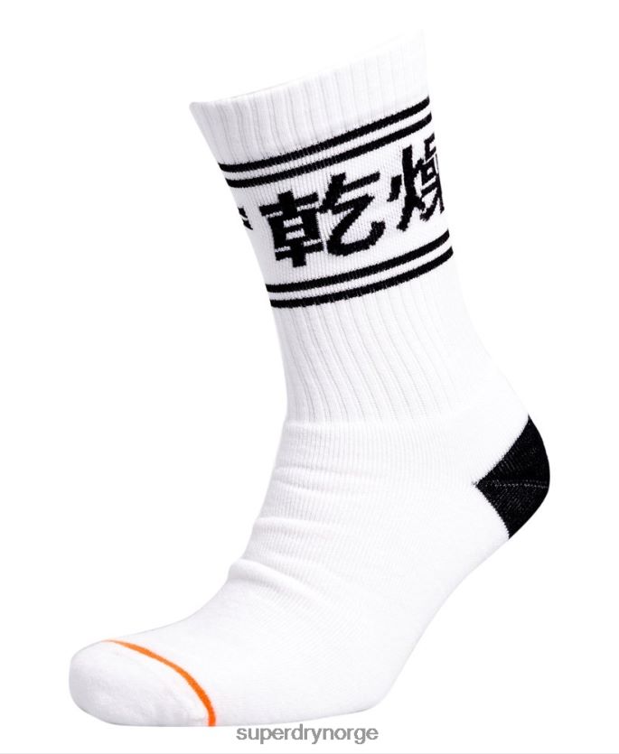 Superdry mørk grå tilbehør 86P46D1882 organisk bomull trofé mannskapssokk trippelpakke menn