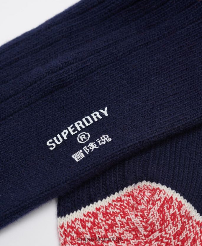 Superdry marinen tilbehør 86P46D1827 arvesokker i økologisk bomull menn