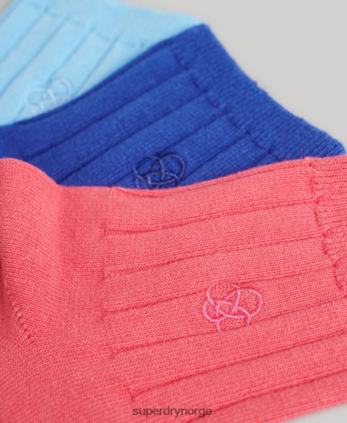 Superdry multi tilbehør 86P46D1664 ankelsokkpakke i økologisk bomull menn