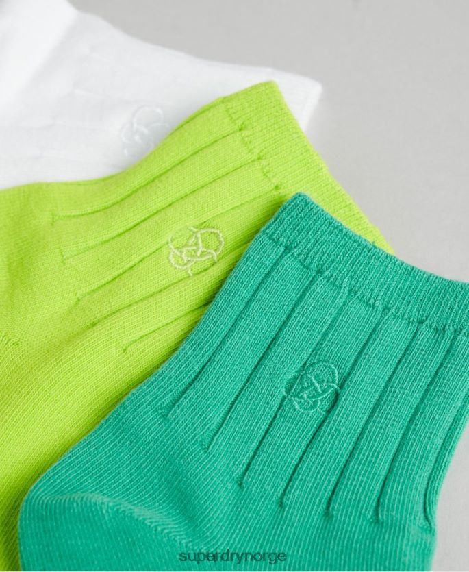 Superdry multi tilbehør 86P46D1721 ankelsokkpakke i økologisk bomull menn