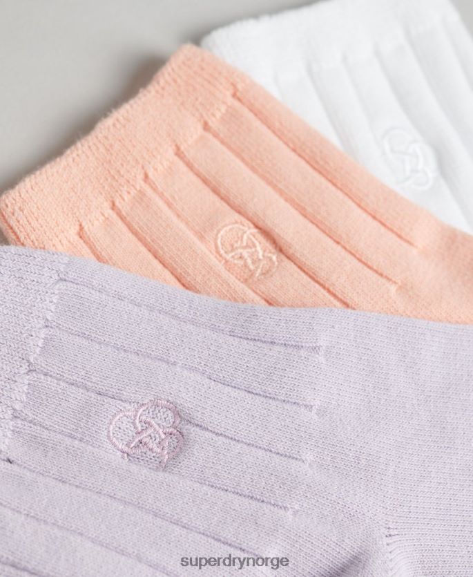 Superdry multi tilbehør 86P46D1729 ankelsokkpakke i økologisk bomull menn